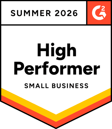 G2 High Performer Small Business Summer 2026